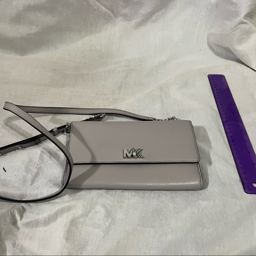 Gray Michael Kors crossbody bag